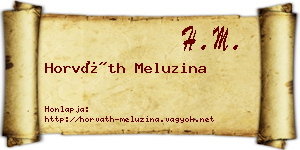 Horváth Meluzina névjegykártya